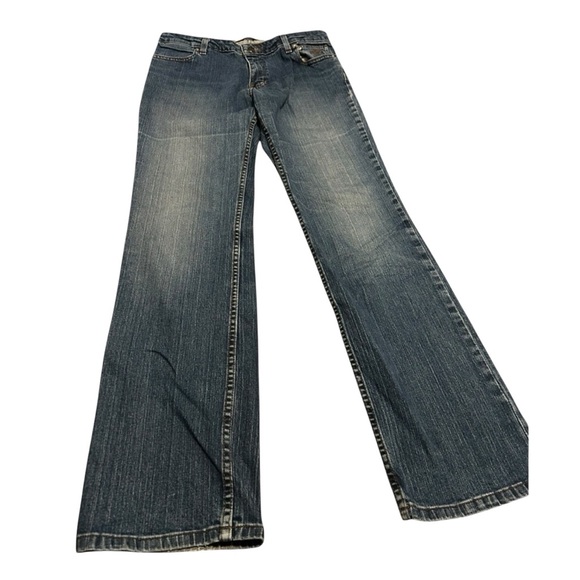 Harley-Davidson Denim - Harley Davidson Woman’s Jeans Blue‎ Bootcut Motorcycle Biker Riding Sz 10 Long